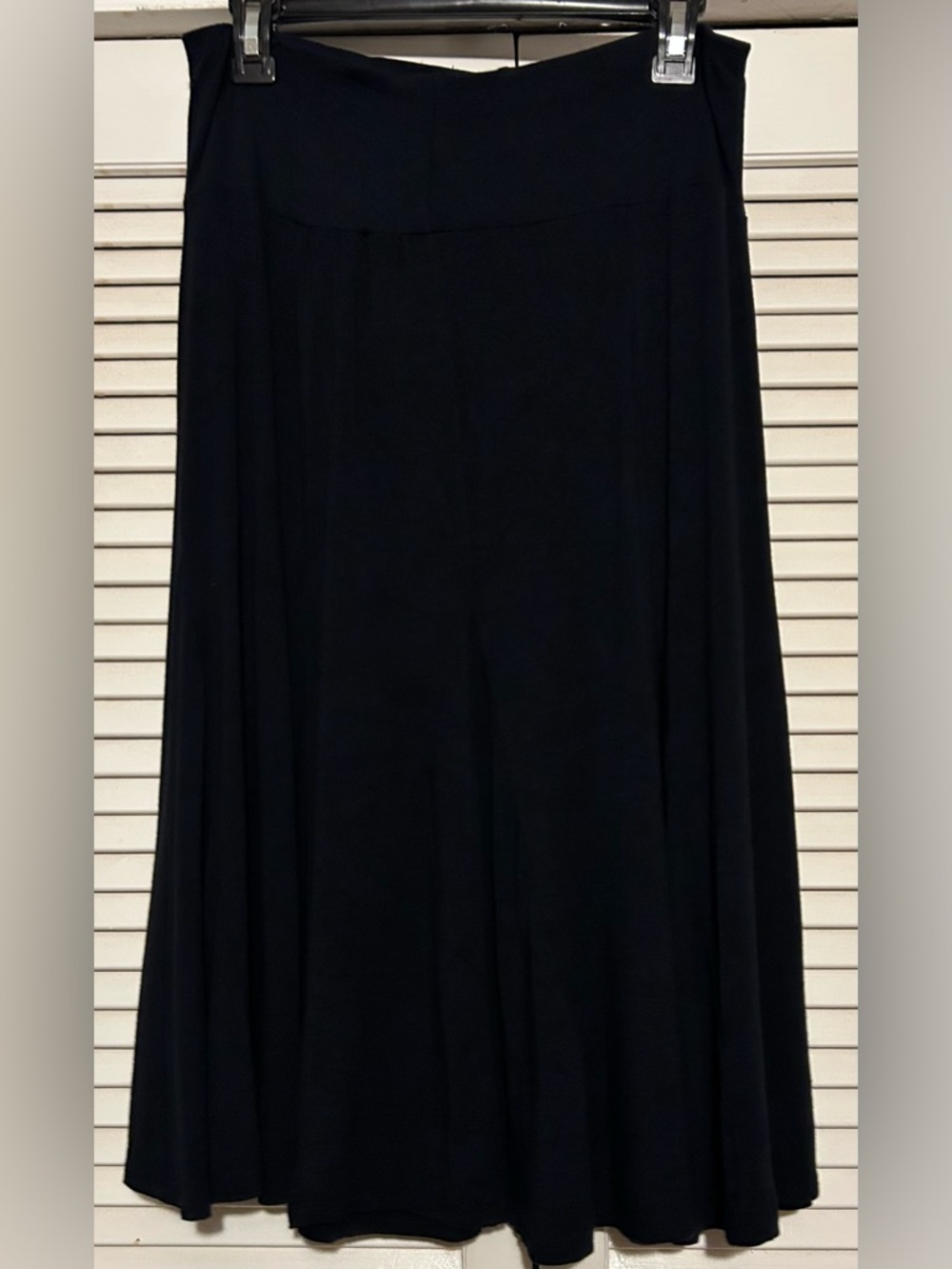 Classic Black Flowing Maxi Skirt